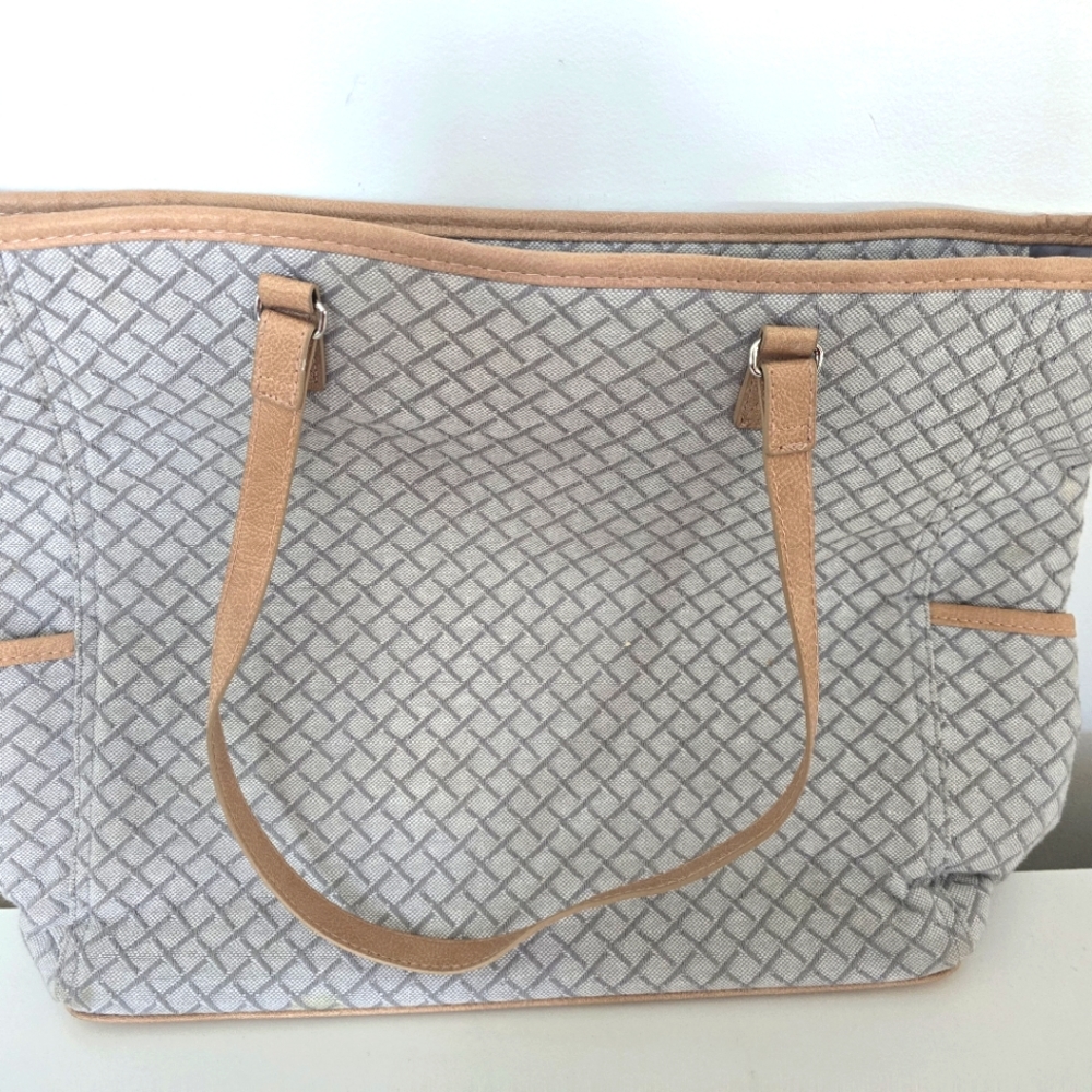 Thirty one tote bag tweed pattern